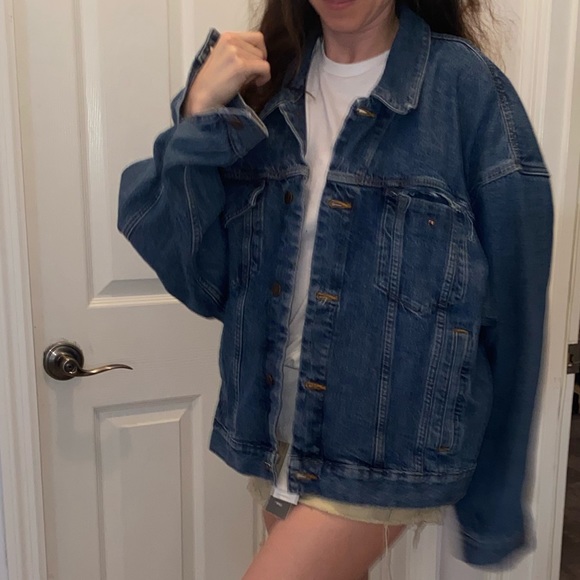 COPY - RARE AUTHENTIC CALVIN KLEIN 80s trucker jacket ladies oversized xl RARE … - Picture 16 of 16